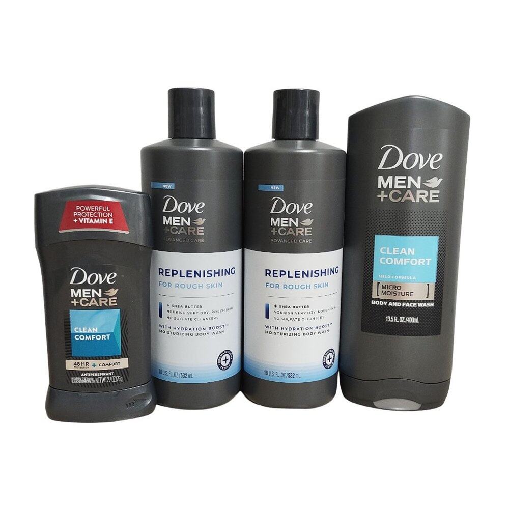 Dove Men+Care Replenishing For Rough Skin Bundle